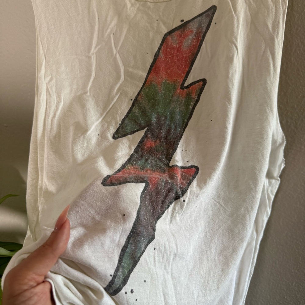 ⚡️🌈 Rare Unif Lightning Bolt Muscle Tee! 🌈⚡️ - Picture 7 of 8